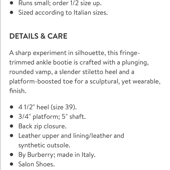 Burberry Runway Nadie Fringe Black Booties - Picture 7 of 7